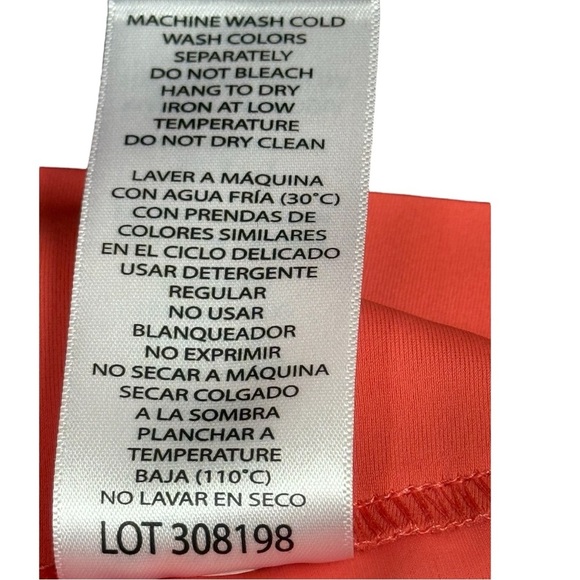 S.C. & C0. Tummy Control Skort Small Coral Print Pockets New With Tags - Picture 12 of 13